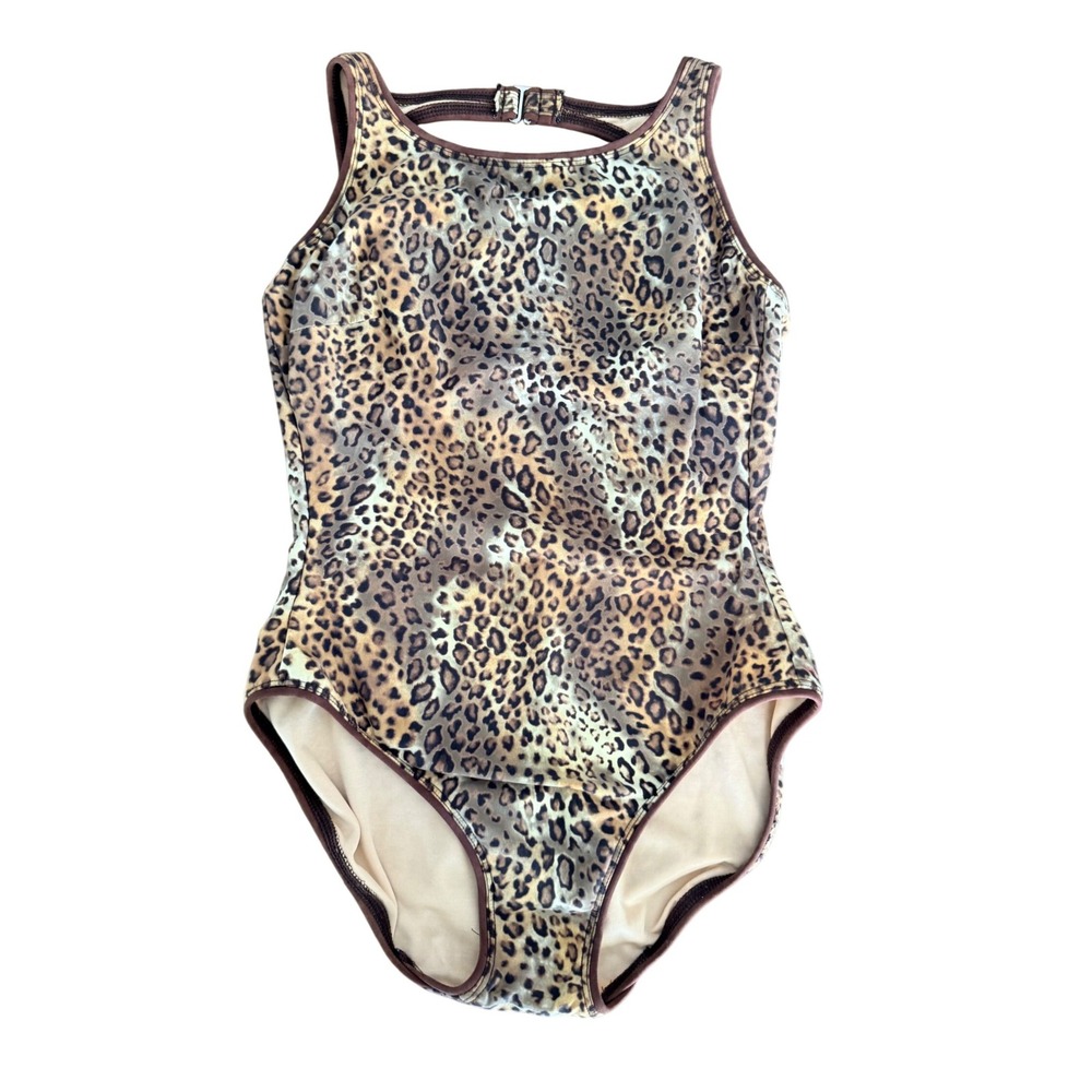 Magicsuit Leopard Print One Piece Swimsuit Brown Animal Print Leopard Womens 12